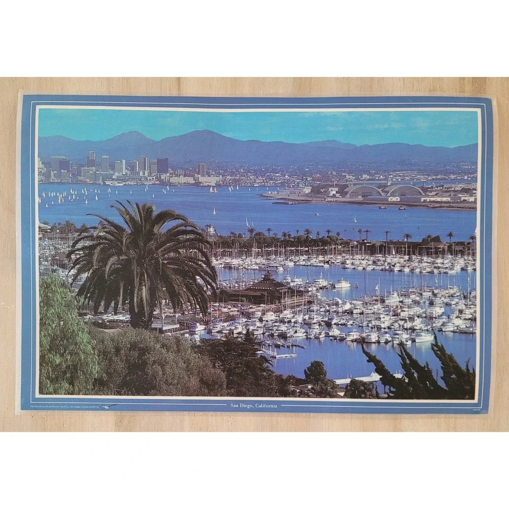 Set of 3 Vtg San Diego Placemats‎ Hotel Del Coronado La Jolla Laminated Souvenir